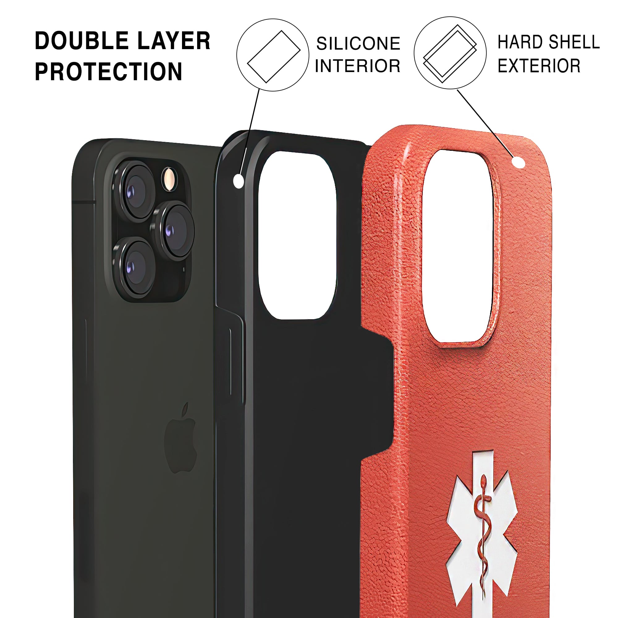 MEDISTYLE - TOUGH PHONE CASE leather charlotte-paris