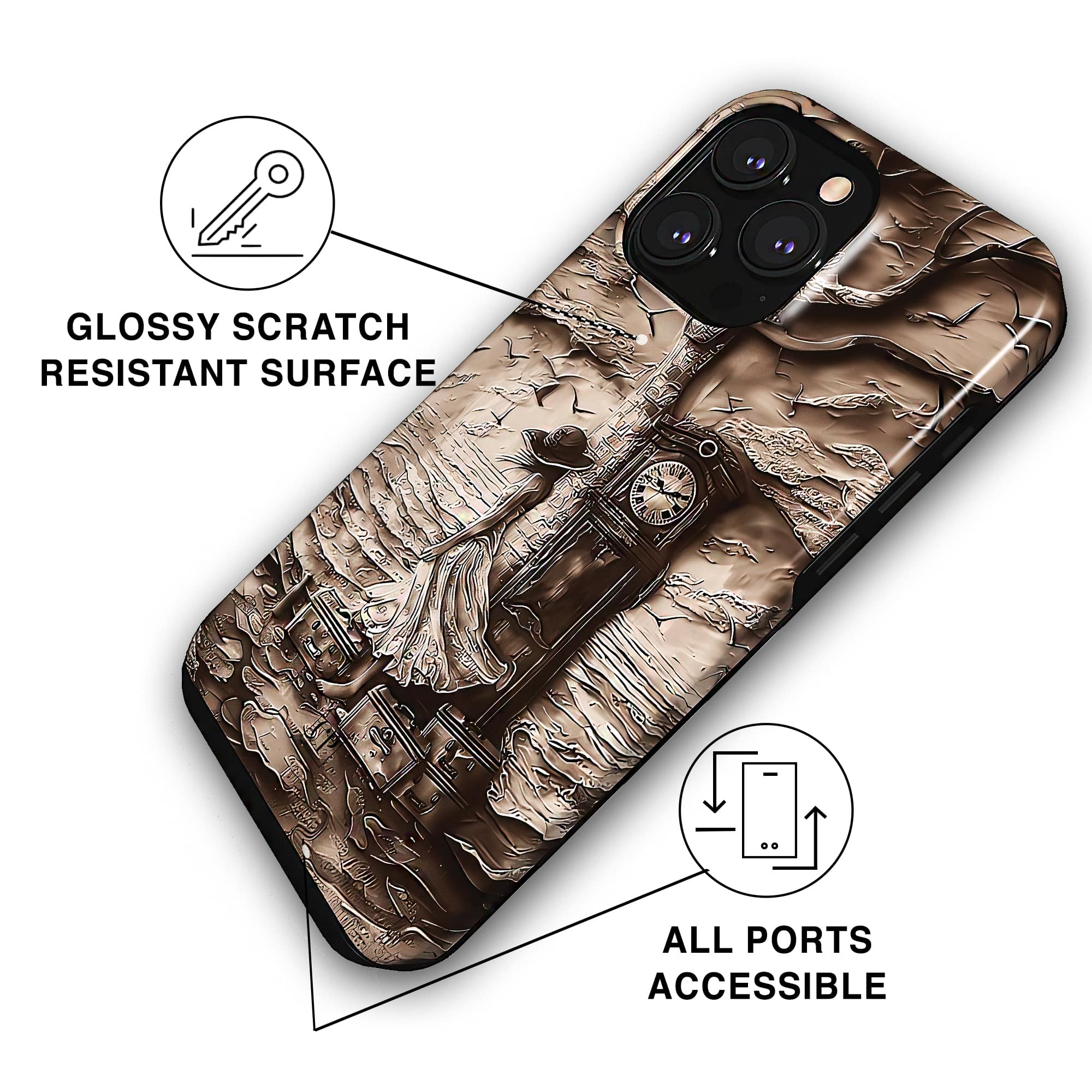 HOURS OF ABSENCE - TOUGH PHONE CASE charlotte-paris