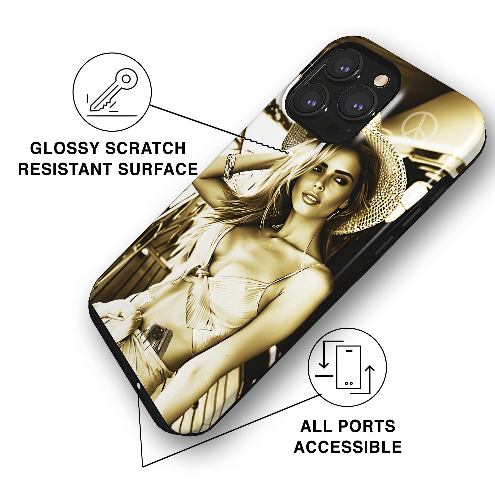 PEACE AND LOVE - TOUGH PHONE CASE charlotte-paris