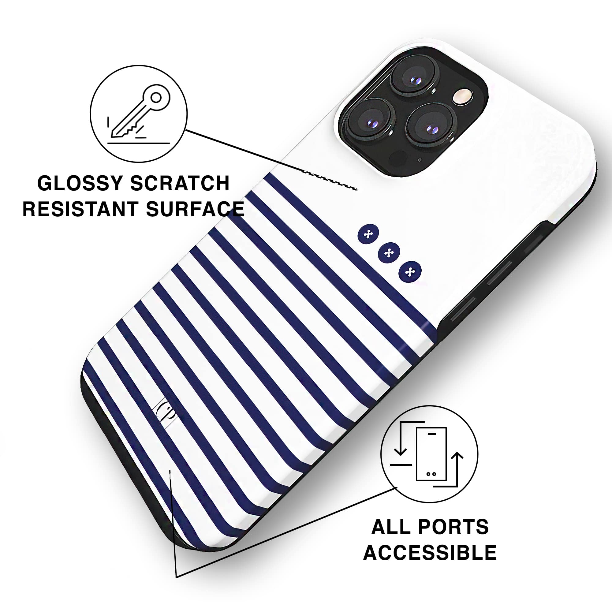 MARINE - TOUGH PHONE CASE charlotte-paris