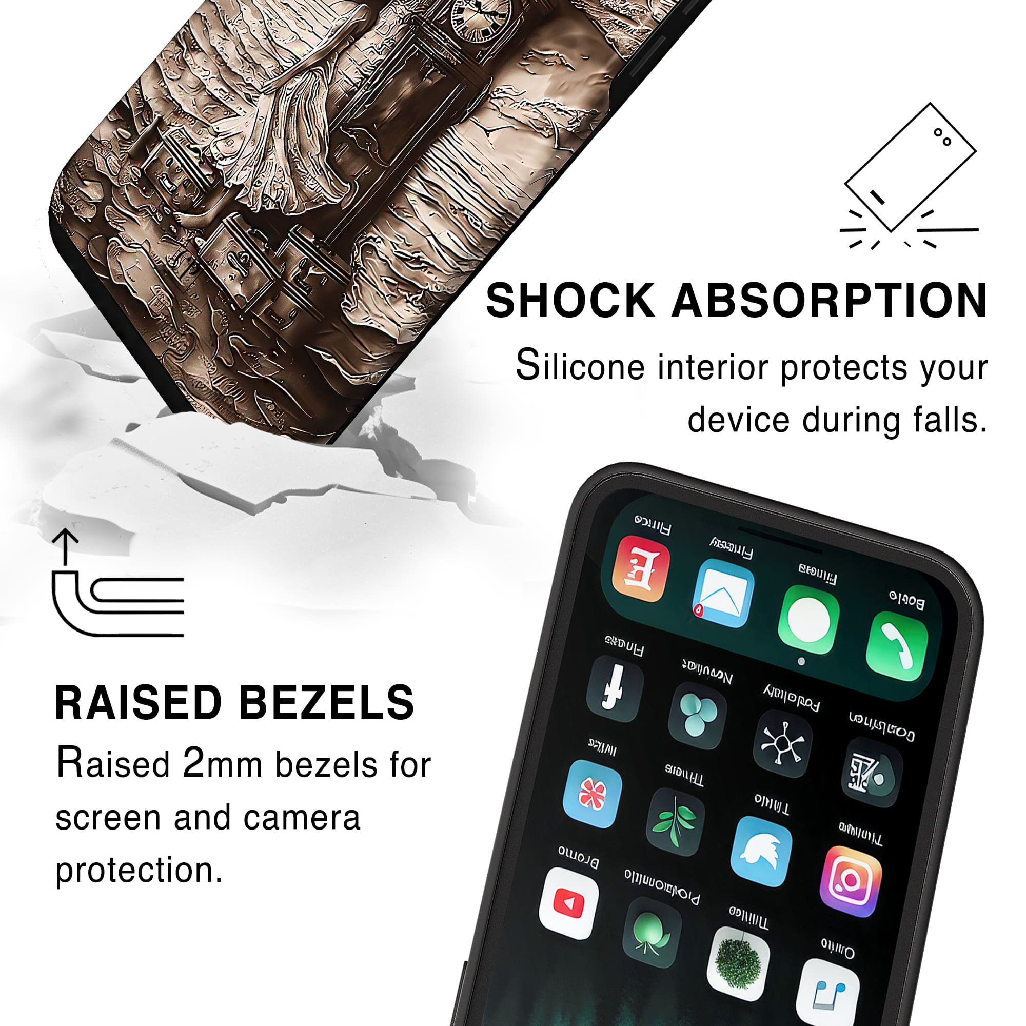 HOURS OF ABSENCE - TOUGH PHONE CASE charlotte-paris