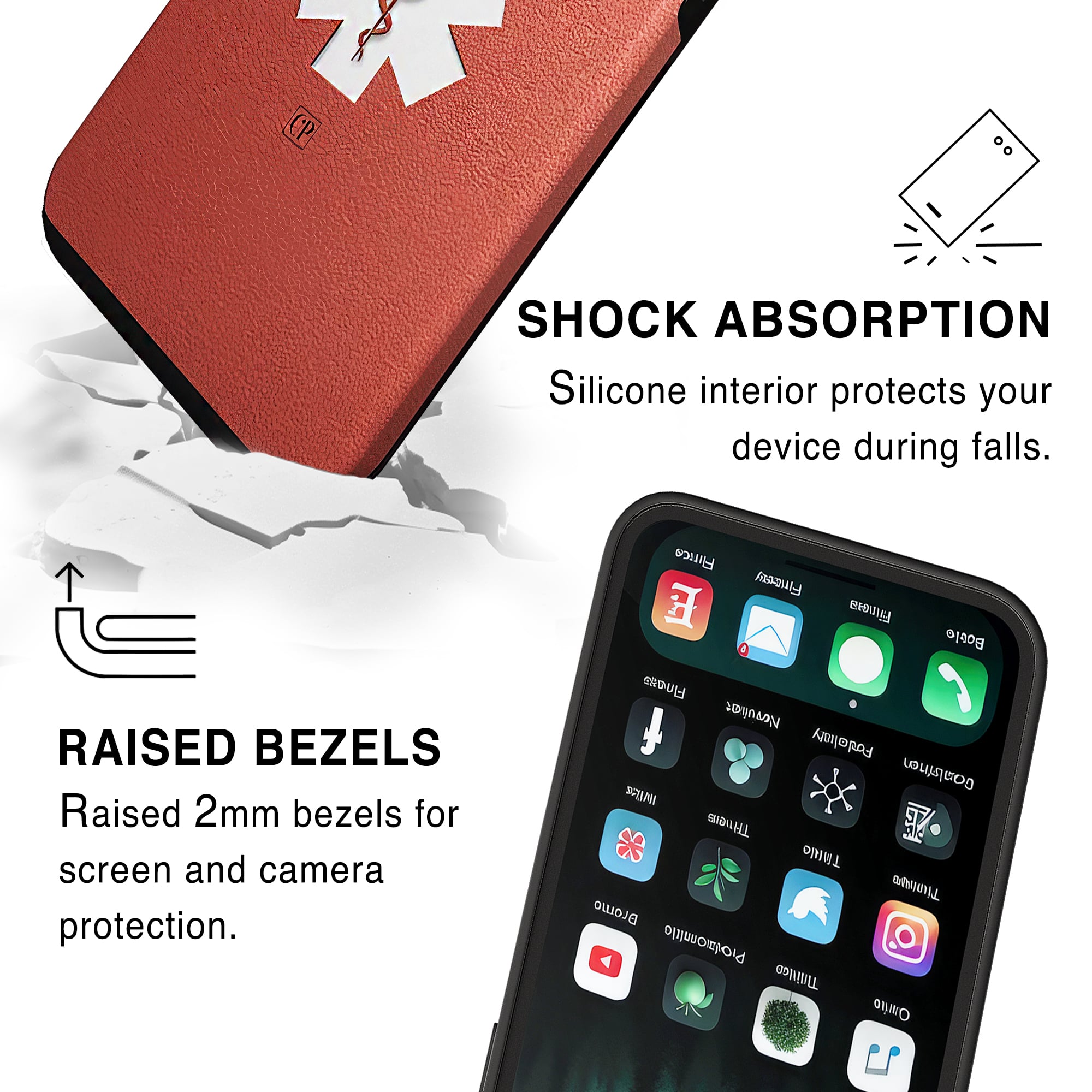 MEDISTYLE - TOUGH PHONE CASE leather charlotte-paris