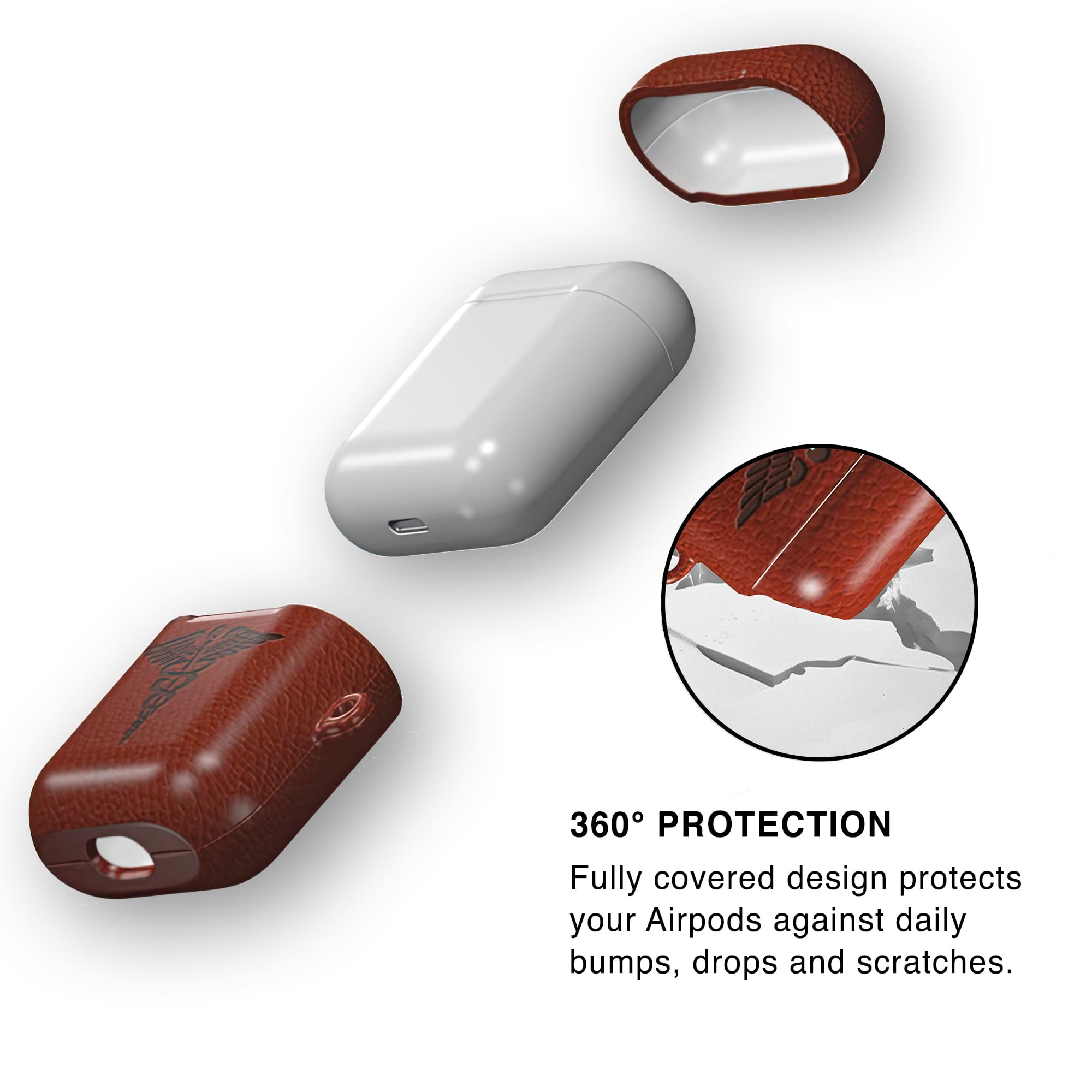 DOCTOR - AIRPODS CASE 1/2 leather charlotte-paris