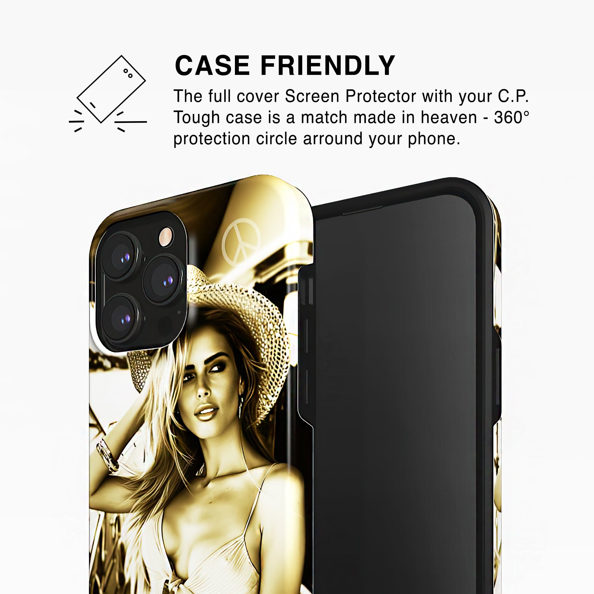 PEACE AND LOVE - PREMIUM SCREEN PROTECTOR charlotte-paris