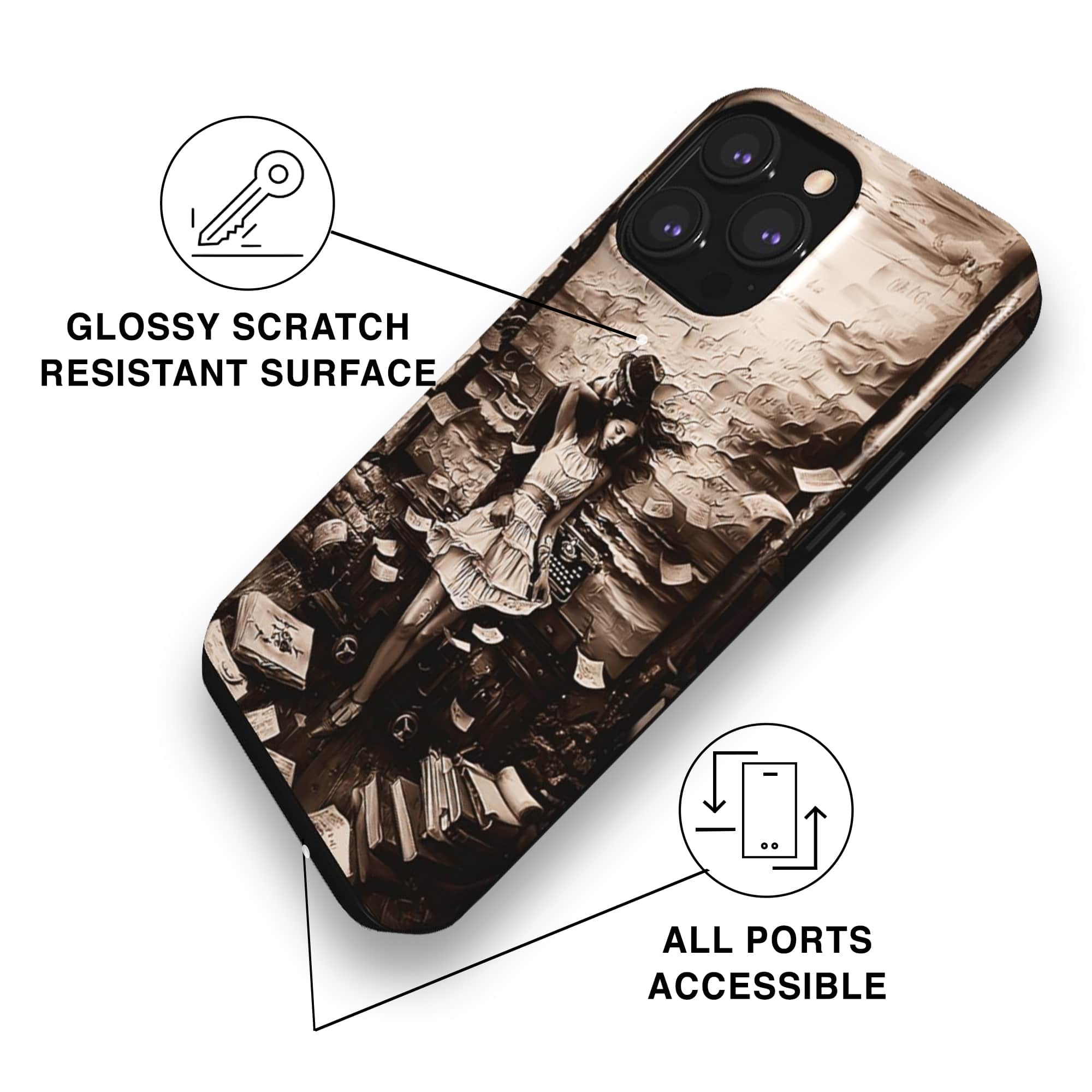 Poetic Harmony Tough Phone Case-3