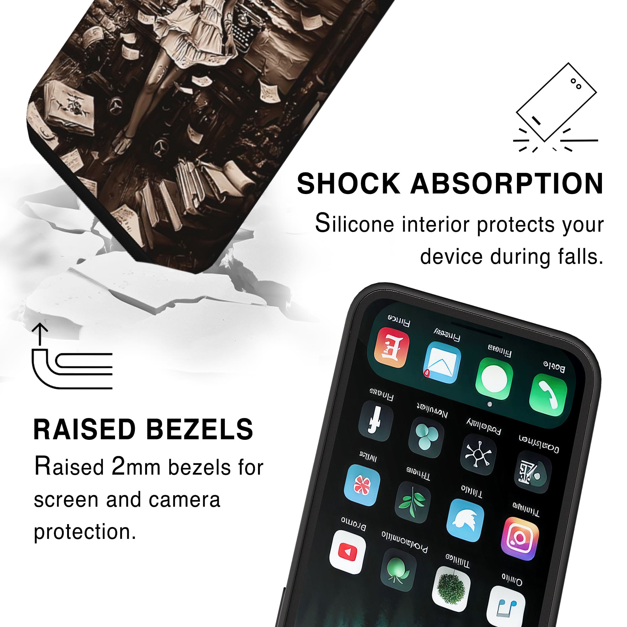 Poetic Harmony Tough Phone Case-4