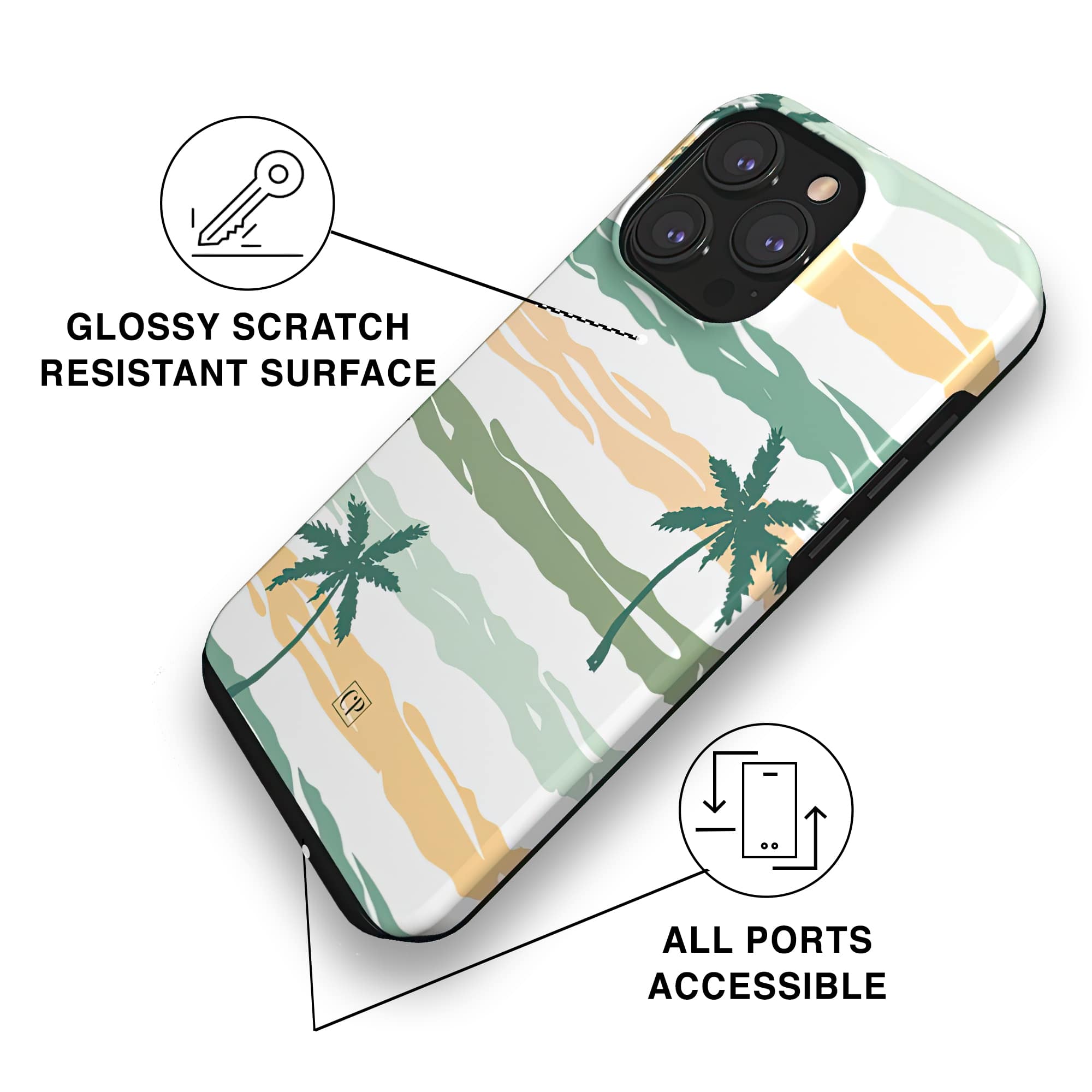 Palm Tree Tough MagSafe Case-3