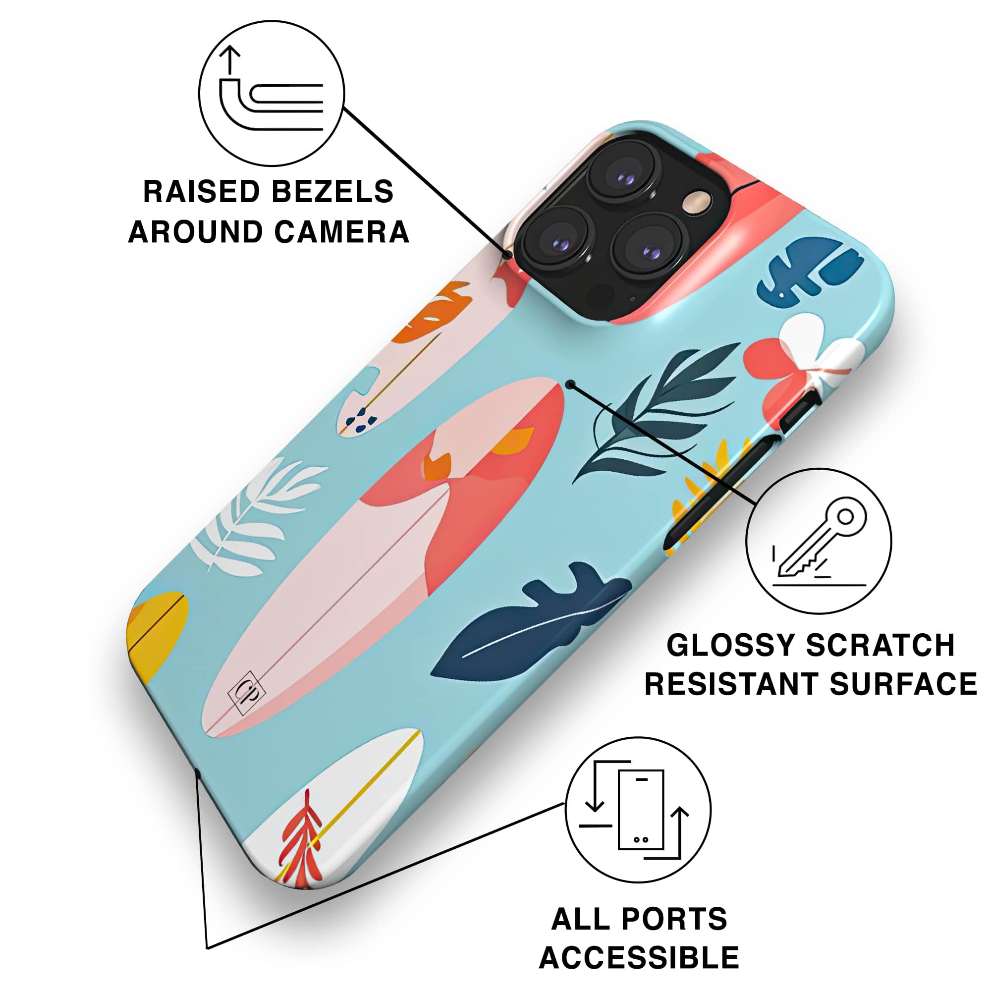 Tropical Surfboards Snap Phone Case-3