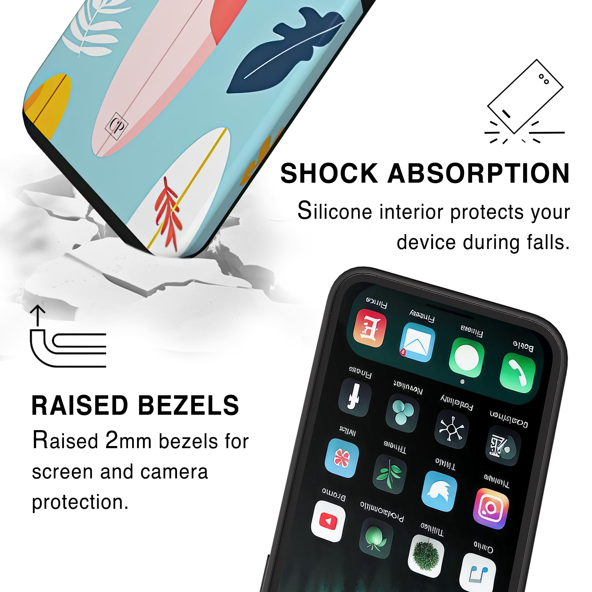 Tropical Surfboards Tough Phone Case-4